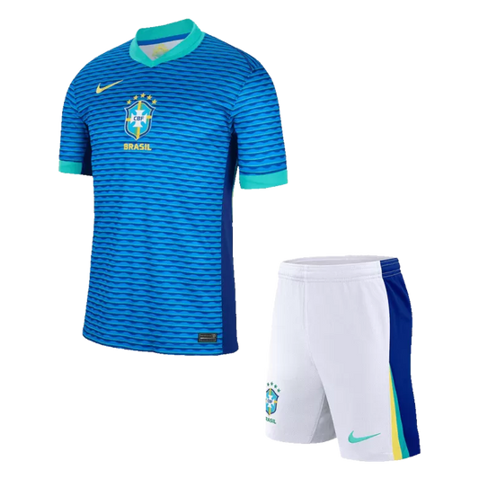 Brazil Away Kit Copa America 2024/25 Blue & White Men's