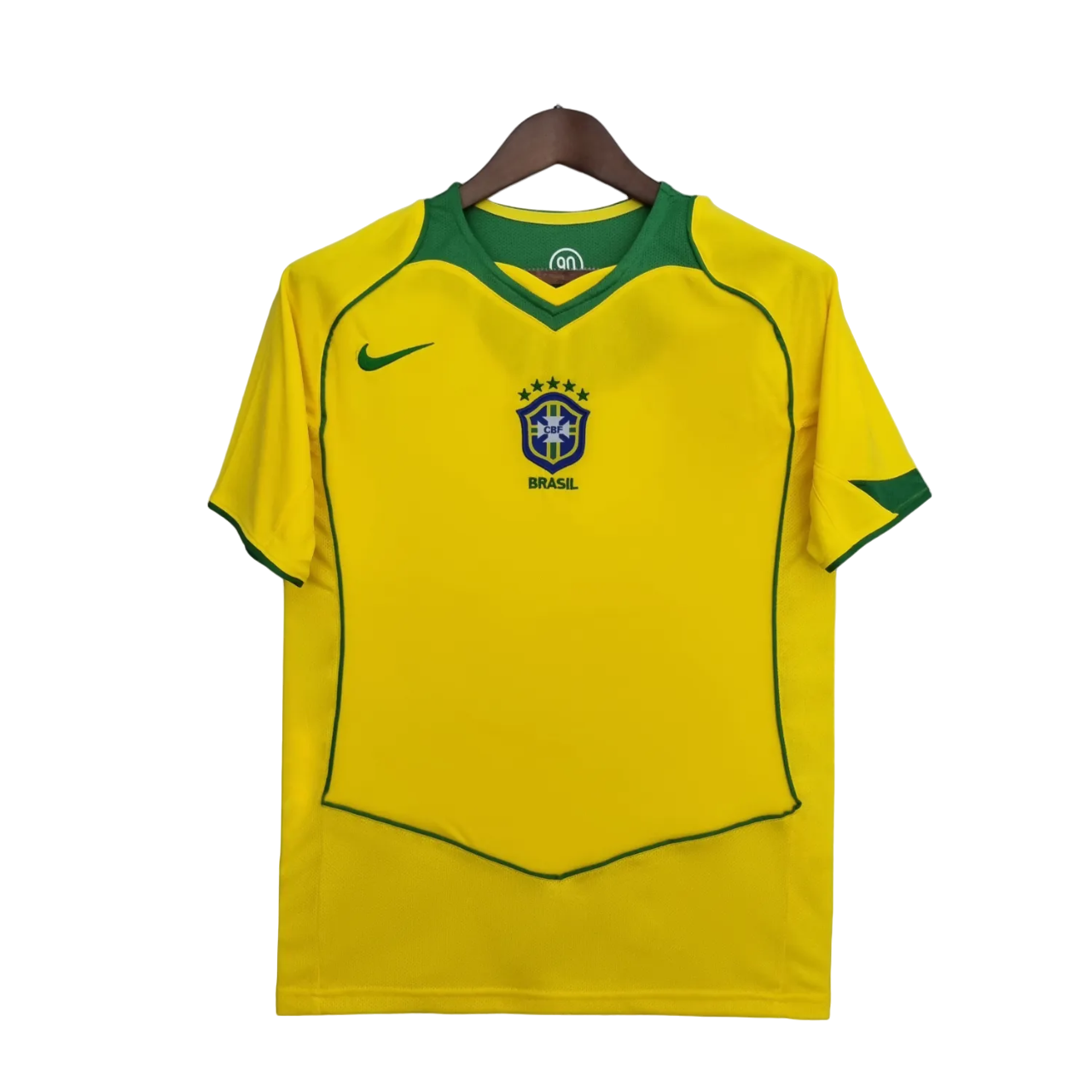 Brazil Retro Home Jersey 2004/06 Yellow Men's