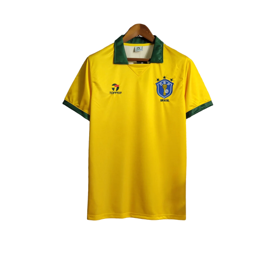 Brazil Retro Home Jersey 1988/90 Yellow Men's