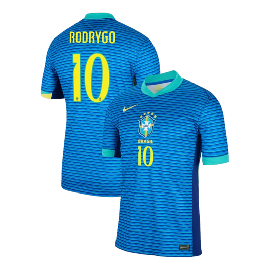Brazil RODRYGO #10 Away Jersey Copa America 2024/25 Blue Men's