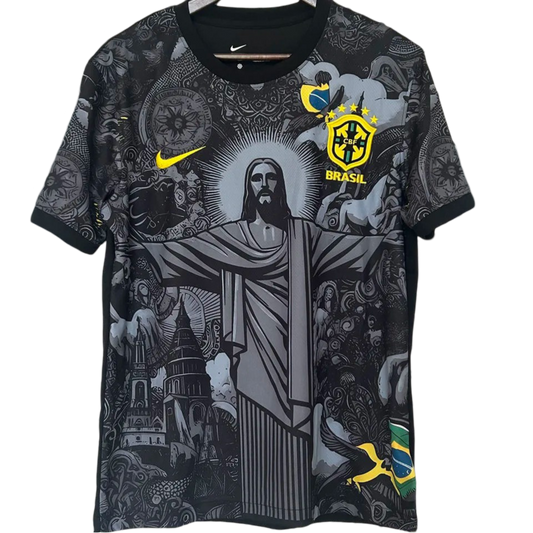Brazil Christ The Redeemer SE Jersey 2024/25 Black Men's