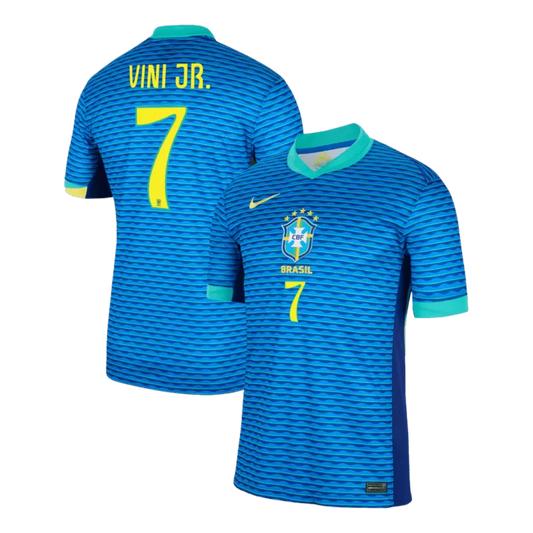 Brazil VINI JR. #7 Away Jersey Copa America 2024/25 Blue Men's