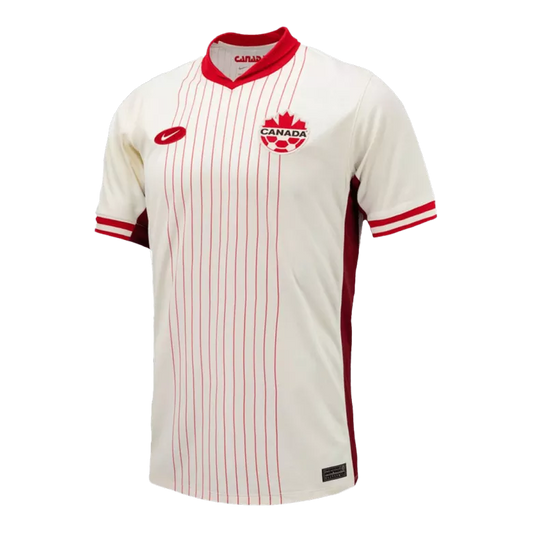 Canada Away Jersey Copa America 2024/25 White & Red Men's