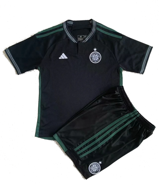 Celtic Away Kit 2023/24 Black Kids - The World Jerseys