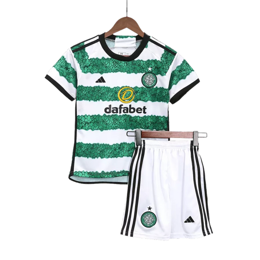 Celtic Home Kit 2023/24 Green & White Kids - The World Jerseys