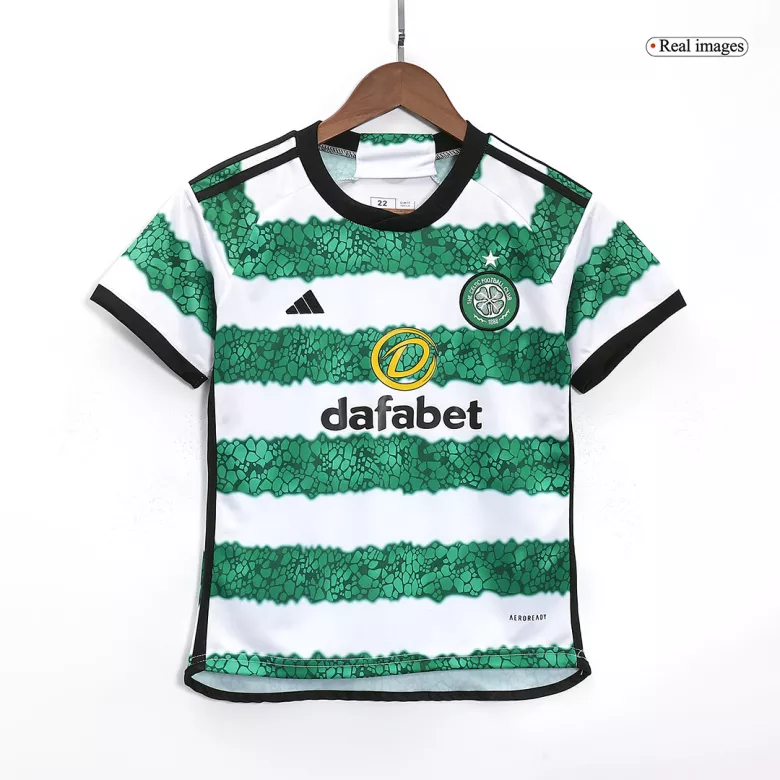 Celtic Home Kit 2023/24 Green & White Kids - The World Jerseys