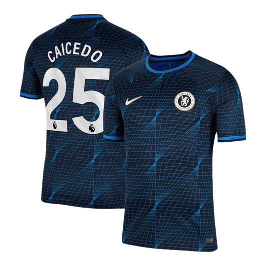 Chelsea CAICEDO #25 Away Jersey 2023/24 Navy Blue Men's - The World Jerseys