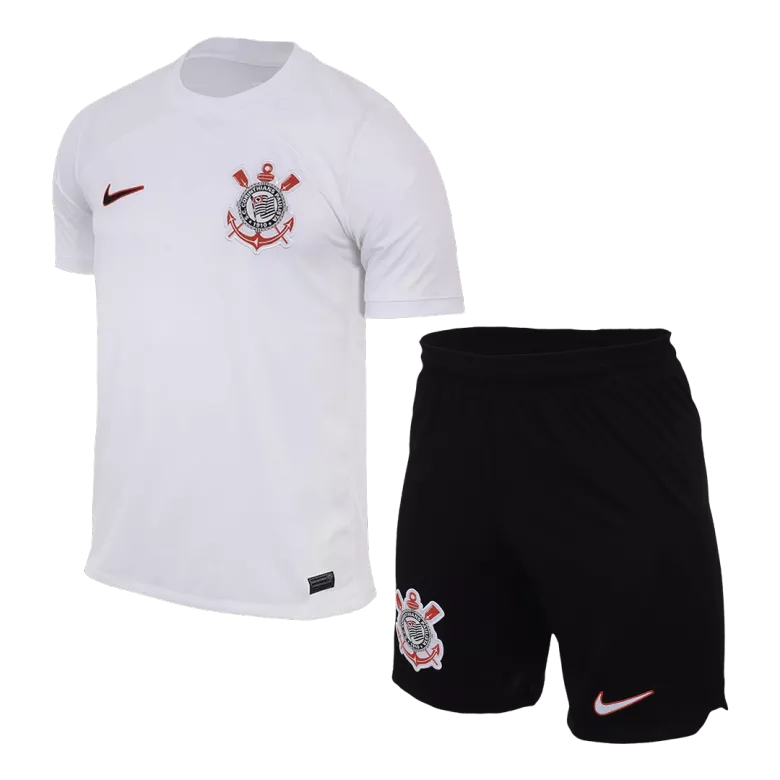 Corinthians Home Kit 2023/24 White & Black Men's - The World Jerseys
