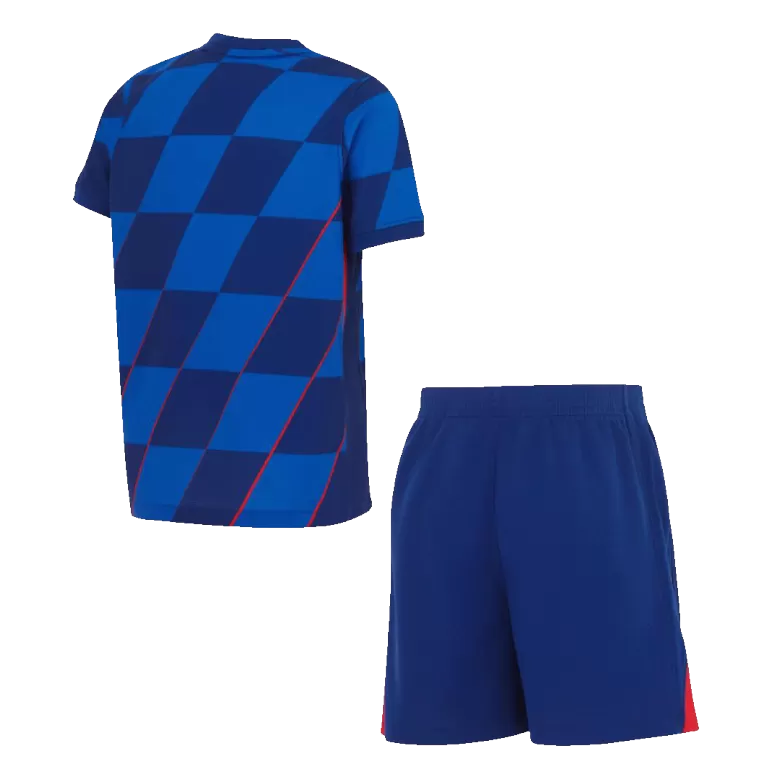 Croatia Away Kit Euro 2024 Blue Kids