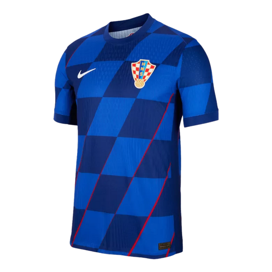Croatia Away Jersey Player's Version Euro 2024 Blue Men's