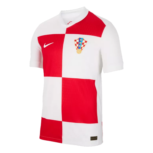 Croatia Home Jersey Player's Version Euro 2024 White & Red Men's