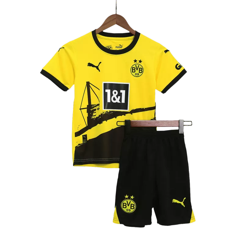 Borussia Dortmund Home Kit 2023/24 Yellow Kids - The World Jerseys