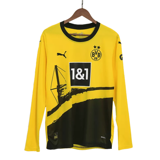 Borussia Dortmund Home Longsleeve Jersey 2023/24 Yellow & Black Men's