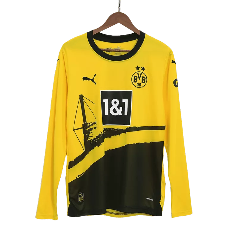 Borussia Dortmund Home Longsleeve Jersey 2023/24 Yellow & Black Men's - The World Jerseys