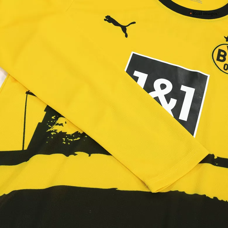 Borussia Dortmund Home Longsleeve Jersey 2023/24 Yellow & Black Men's - The World Jerseys