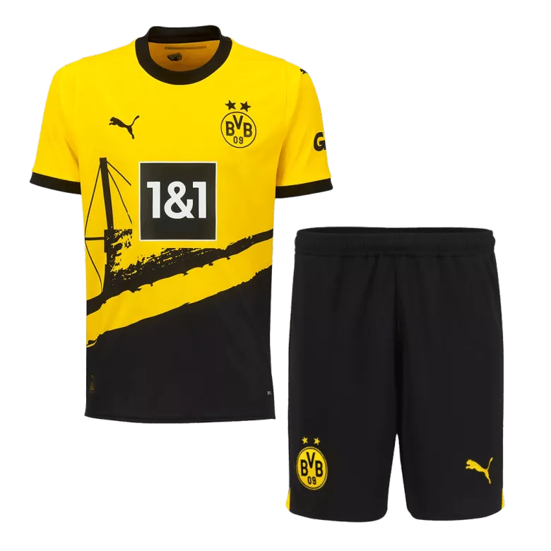 Borussia Dortmund Home Kit 2023/24 Yellow Men's - The World Jerseys