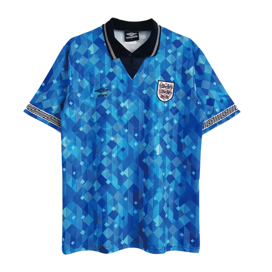 England Retro Away Jersey 1990 Blue Men's