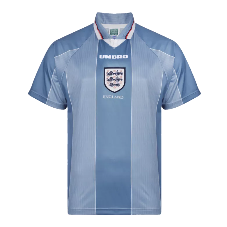 England Retro Away Jersey 1996 Light Blue Men's