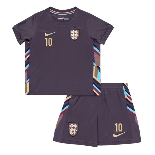 England BELLINGHAM #10 Away Kit Euro 2024 Kids
