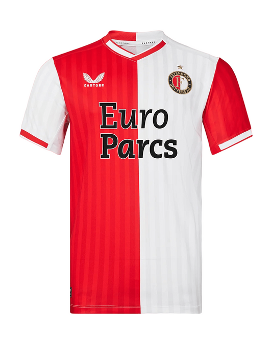 Feyenoord Home Jersey 2023/24 Red & White Men's