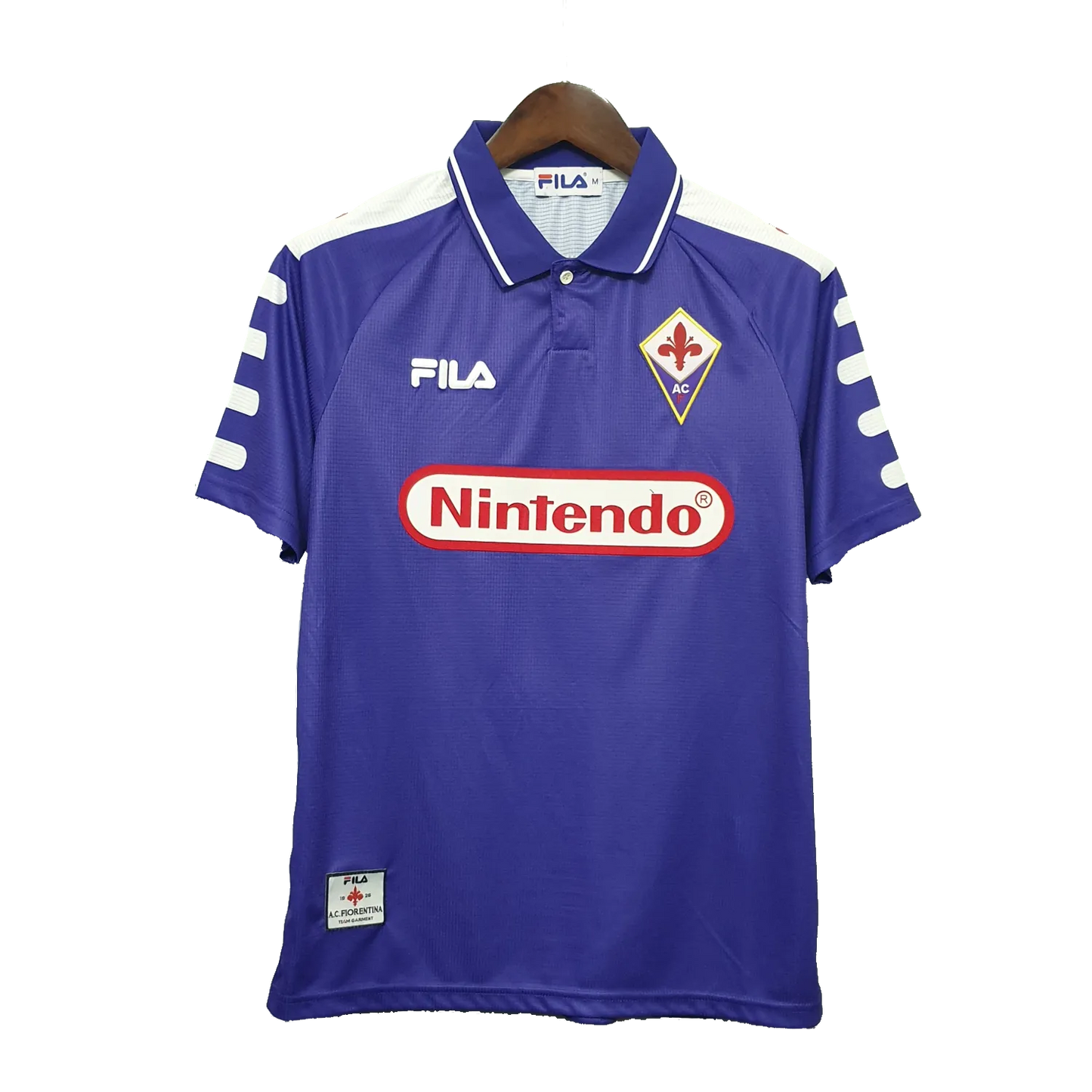 Fiorentina Retro Home Jersey 1998 Purple Men's