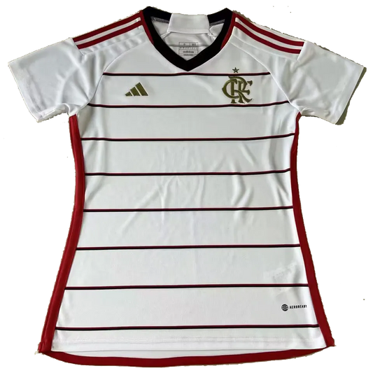 Flamengo Away Jersey 2023/24 White Women's