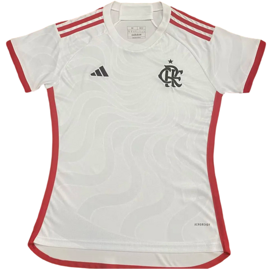 Flamengo Away Jersey 2024/25 White Women's