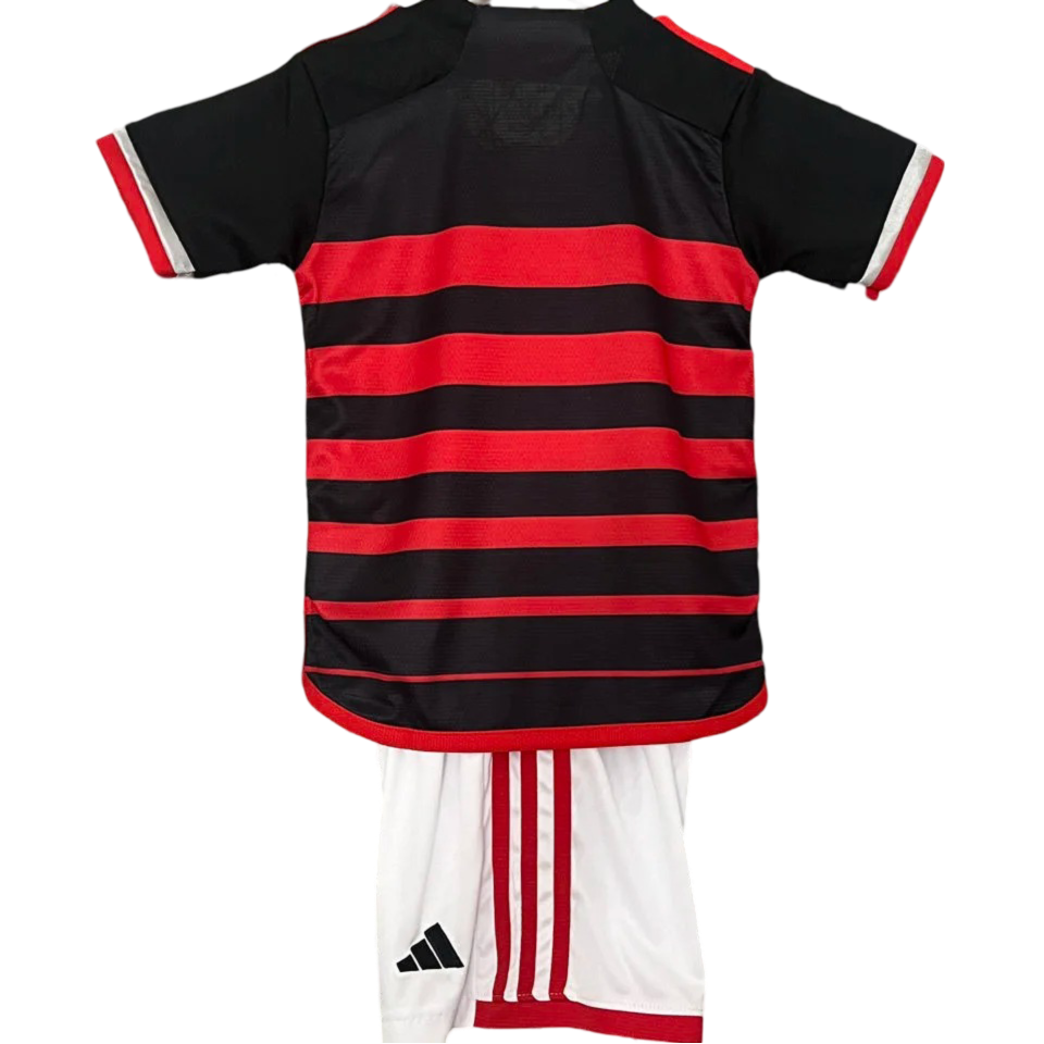 Flamengo Home Kit 2024/25 Red & Black Kids