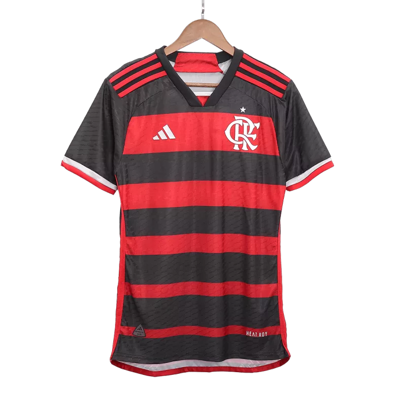 Flamengo Home Jersey Player's Version 2024/25 Red & Black Men's