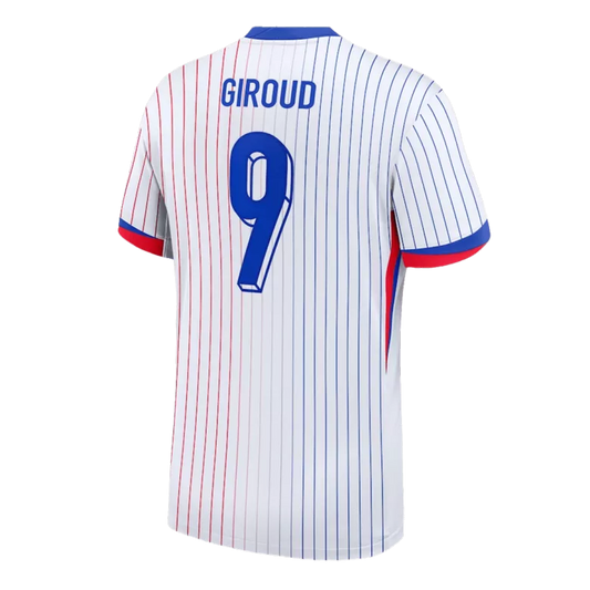 France GIROUD #9 Away Jersey Euro 2024 White Men's