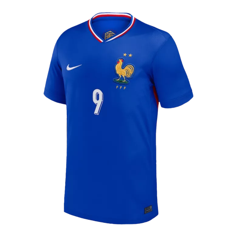 France GIROUD #9 Home Jersey Euro 2024 Blue Men's