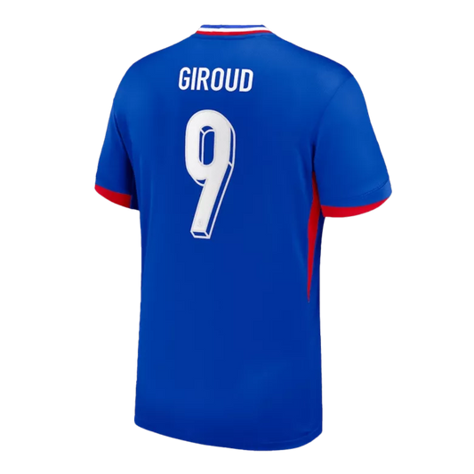 France GIROUD #9 Home Jersey Euro 2024 Blue Men's
