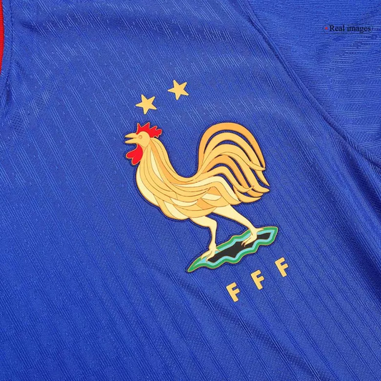 France Home Jersey Player's Version Euro 2024 Blue Men's