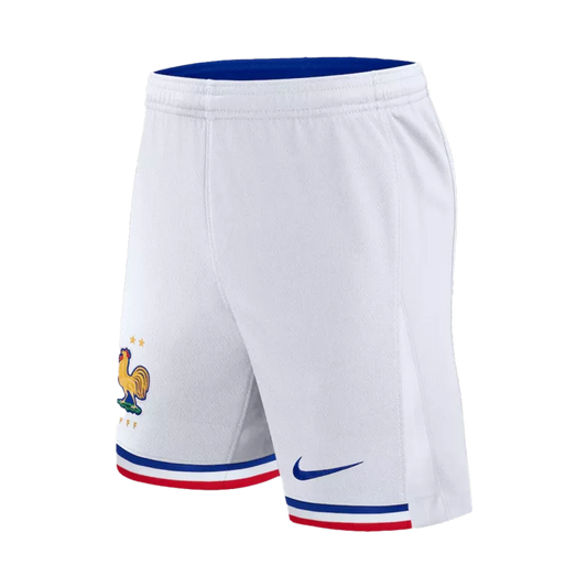 France Home Shorts Euro 2024 White Men's