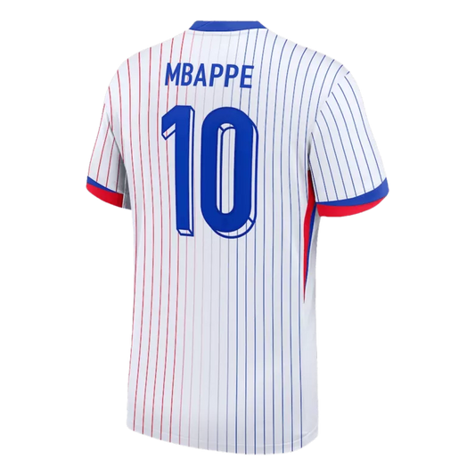 France MBAPPE #10 Away Jersey Euro 2024 White Men's