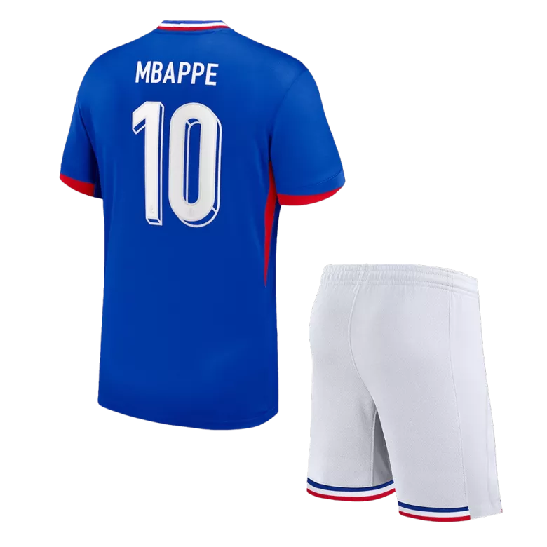 France MBAPPE #10 Home Kit Euro 2024 Blue Kids