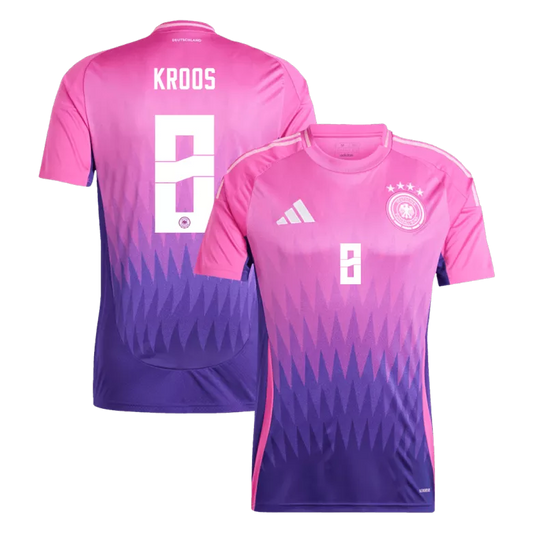 Germany KROOS #8 Away Jersey Euro 2024 Pink & Purple Men's