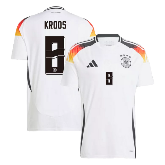 Germany KROOS #8 Home Jersey Euro 2024 White Men's
