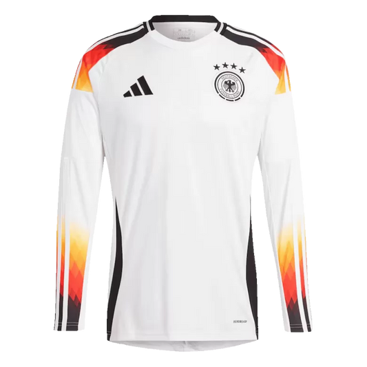 Germany Home Long Sleeve Jersey Euro 2024 White Men's