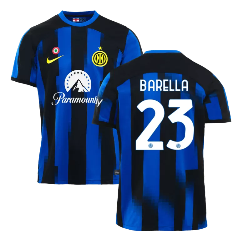 Inter Milan BARELLA #23 Home Jersey 2023/24 Blue Men's - The World Jerseys