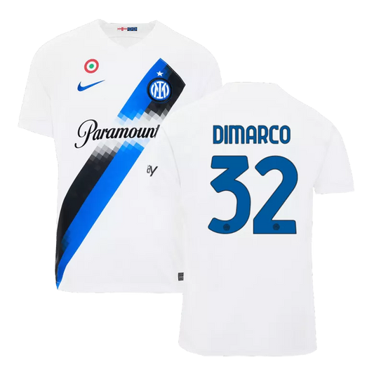Inter Milan DIMARCO #32 Away Jersey 2023/24 White Men's - The World Jerseys