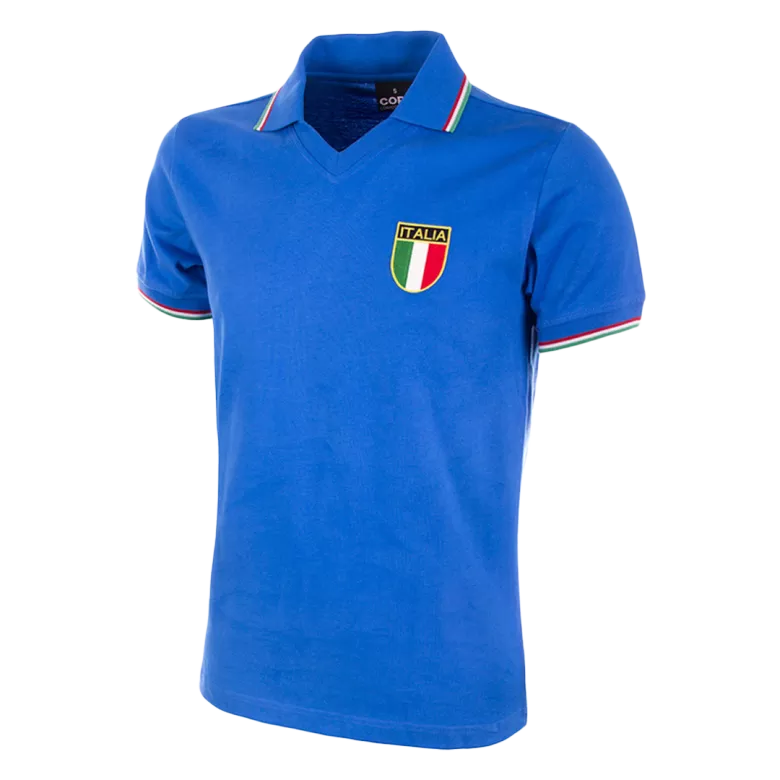 Italy Retro Home Jersey 1982 Blue Men's