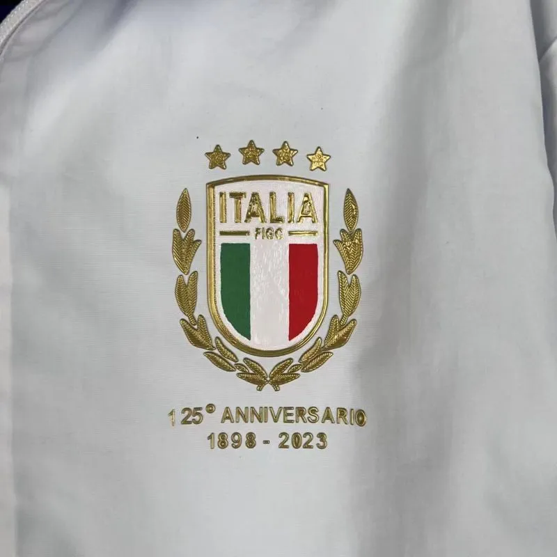 Italy Windbreaker Reversible Jacket 2023/24 Blue & White Men's