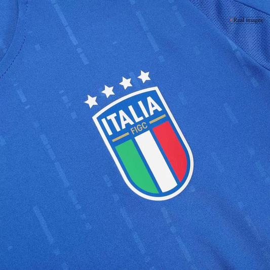 Italy Home Jersey Player's Version Euro 2024 Blue Men's