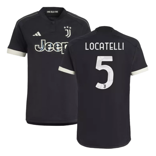 Juventus LOCATELLI #5 Third Jersey 2023/24 Black Men's
