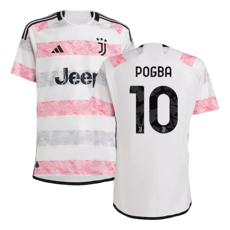 Juventus POGBA #10 Away Jersey Player's Version 2023/24 White & Pink Men's - The World Jerseys