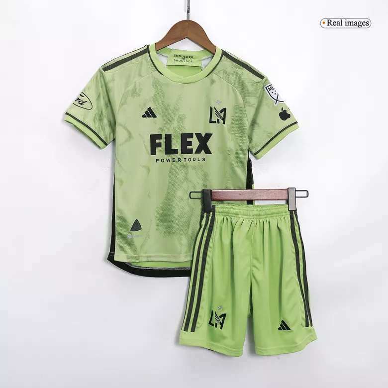 Los Angeles FC Away Smokescreen Kit 2023 Green Kids - The World Jerseys