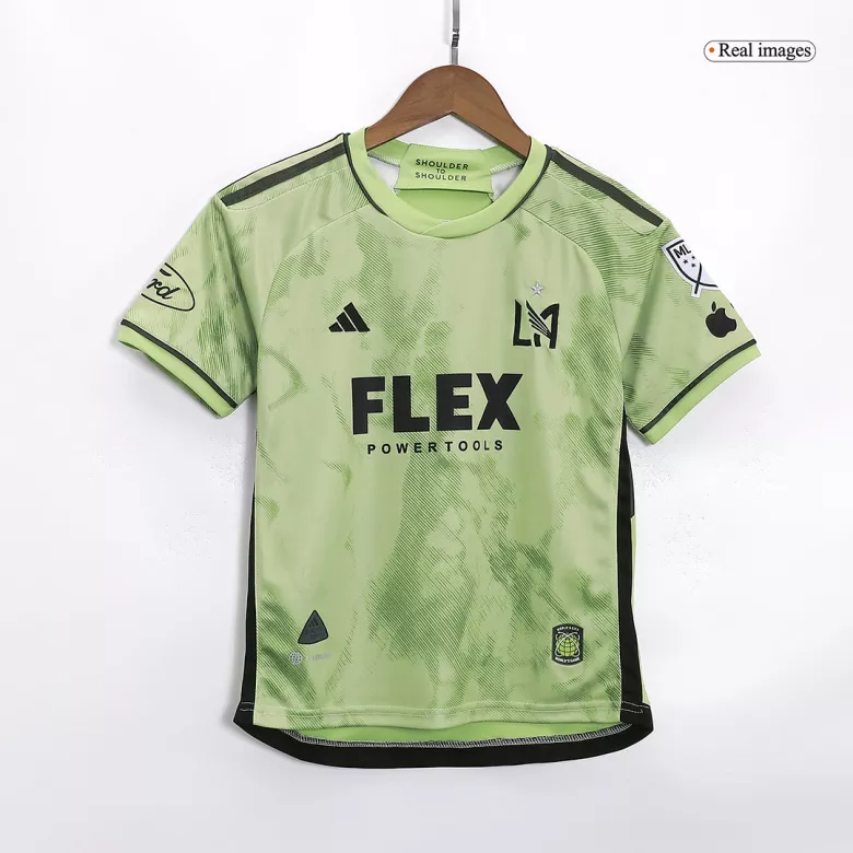 Los Angeles FC Away Smokescreen Kit 2023 Green Kids - The World Jerseys