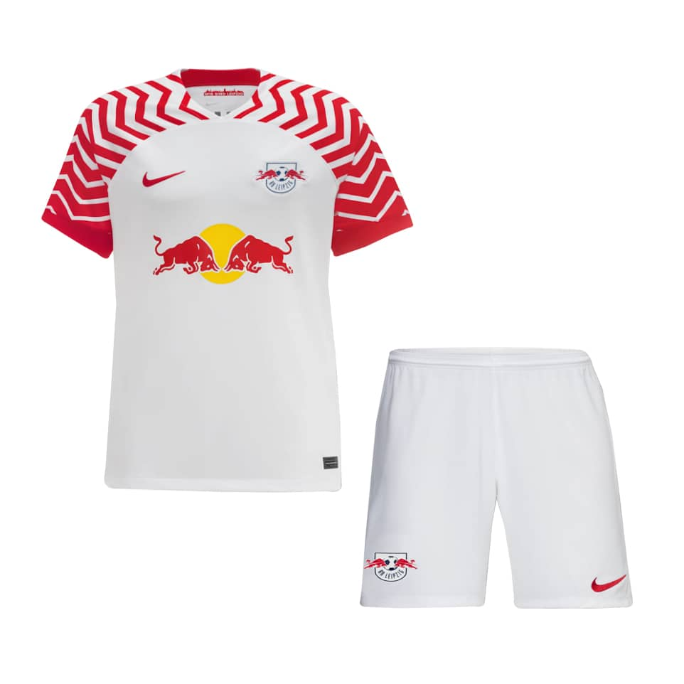 RB Leipzig Home Kit 2023/24 White & Red Kids - The World Jerseys