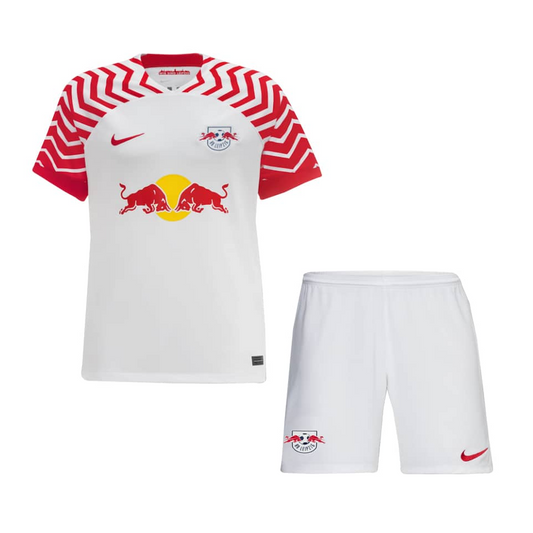 RB Leipzig Home Kit 2023/24 White & Red Kids - The World Jerseys